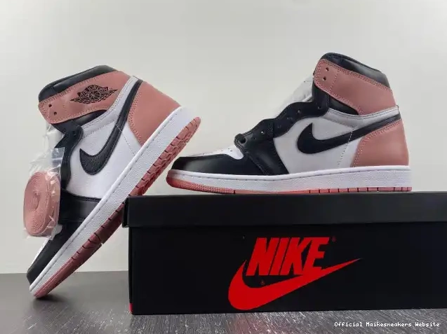 Official Maikesneakers Rust High Pink Jordan Nrg 861428-101 Og Retro Air 1 0602